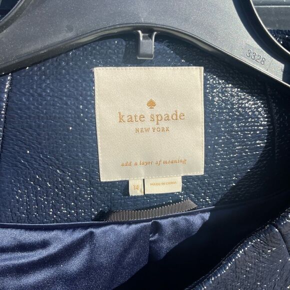 Kate Spade Erika Lacquered Tweed Coat - Picture 13 of 14